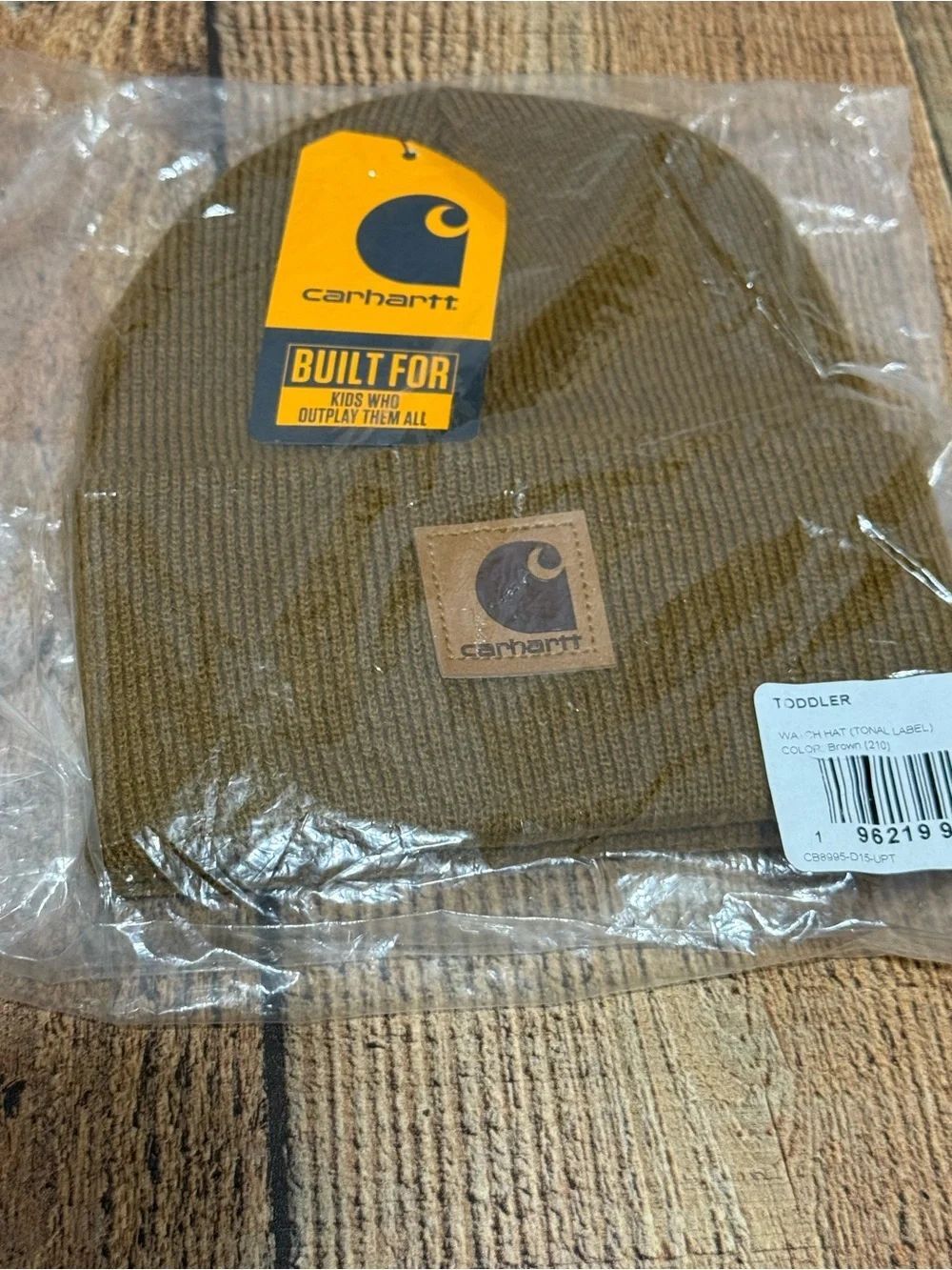 Carhartt Toddler Arcrylic Watch Hat in brown classic knit beanie NWT